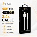 Z41 Z.PLUS كابل أيفون 2.4 أمبير فعلي