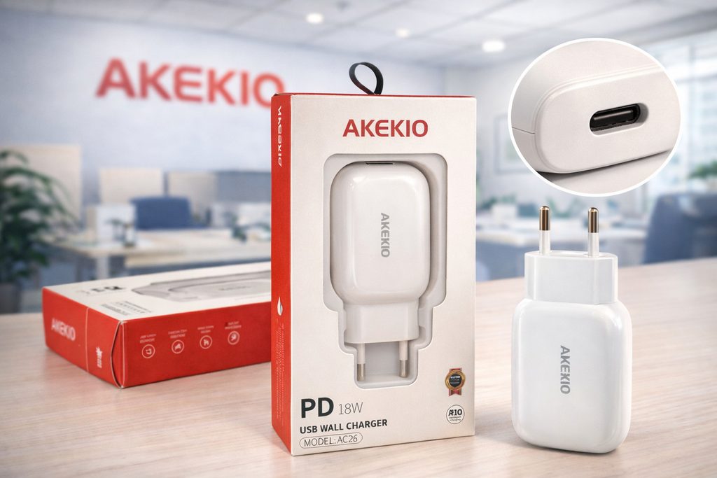 راس شاحن مخرج تايب سي AKEKIO 18W AC26