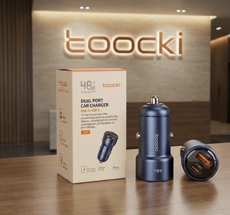 راس شاحن سيارة 48 وات مخرجين معدن TOOCKI YF01