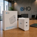 شاحن مخرجين تايب سي 40 واط فيشة أمريكي EHO PD Fast